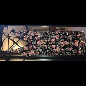 Primavera #1938 Floral, Beaded Dress